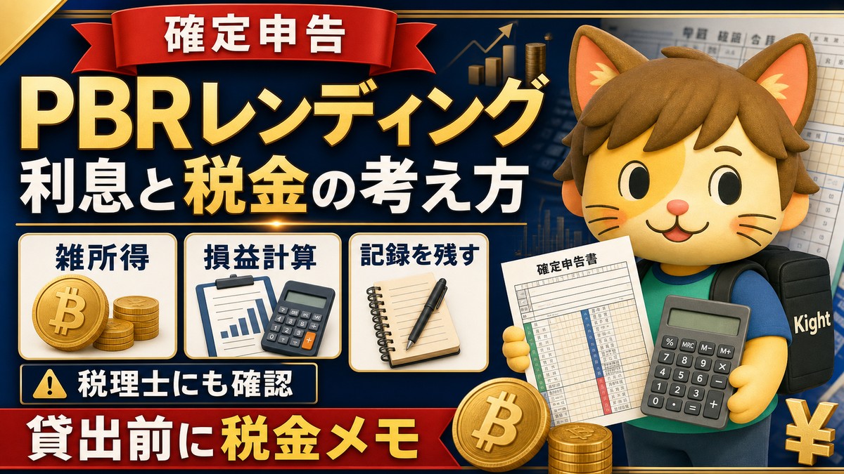 PBRレンディングの確定申告と税金の考え方