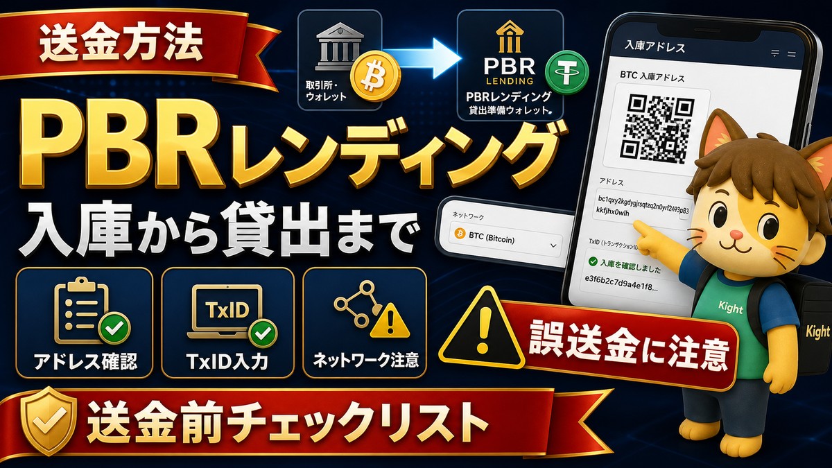 PBRレンディング送金方法と入庫前チェック
