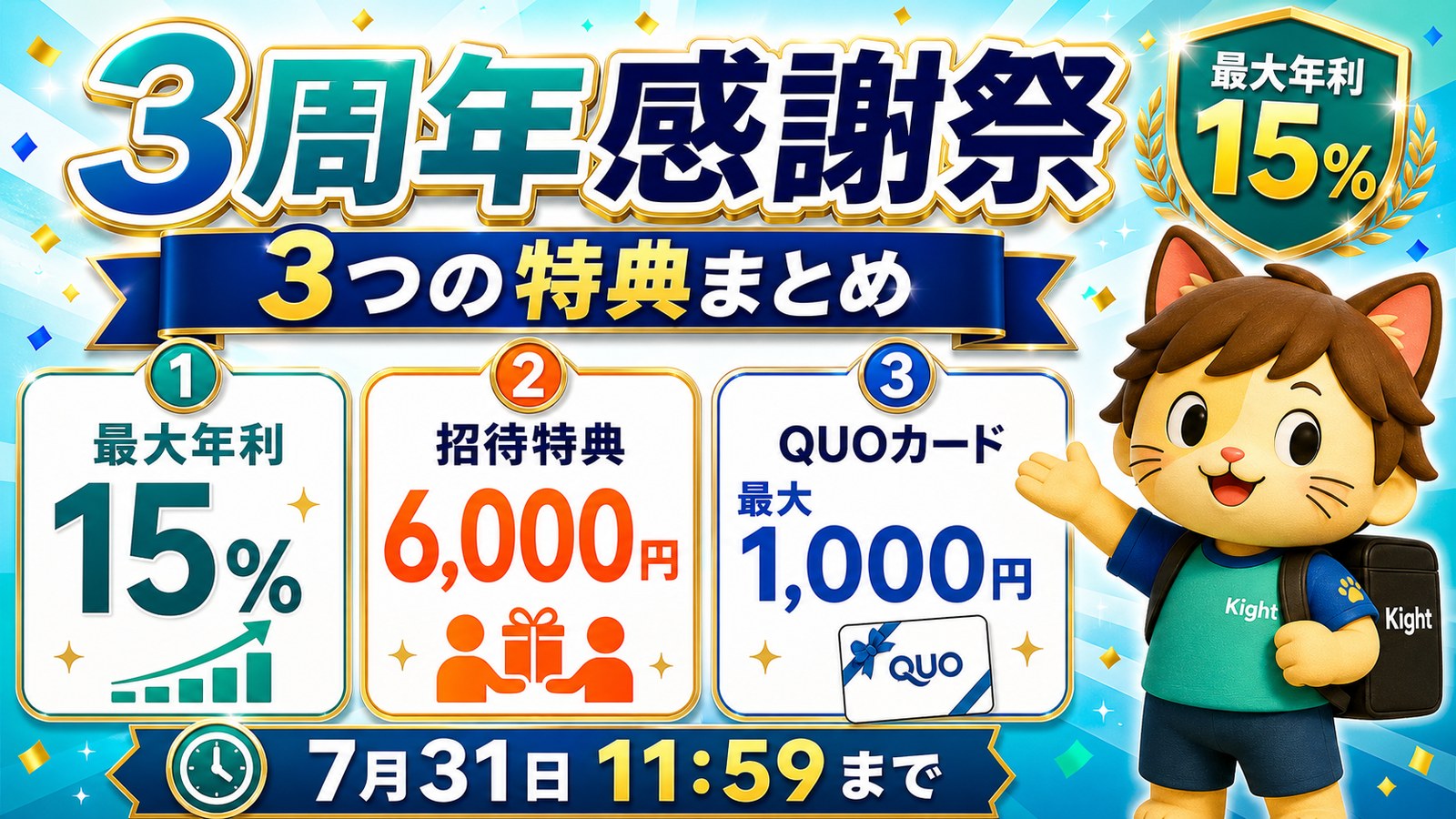 PBRレンディング3周年感謝祭 3つの特典まとめ